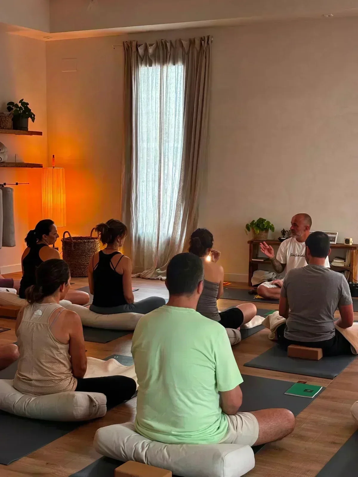 Group yoga class in the YogaBond studio